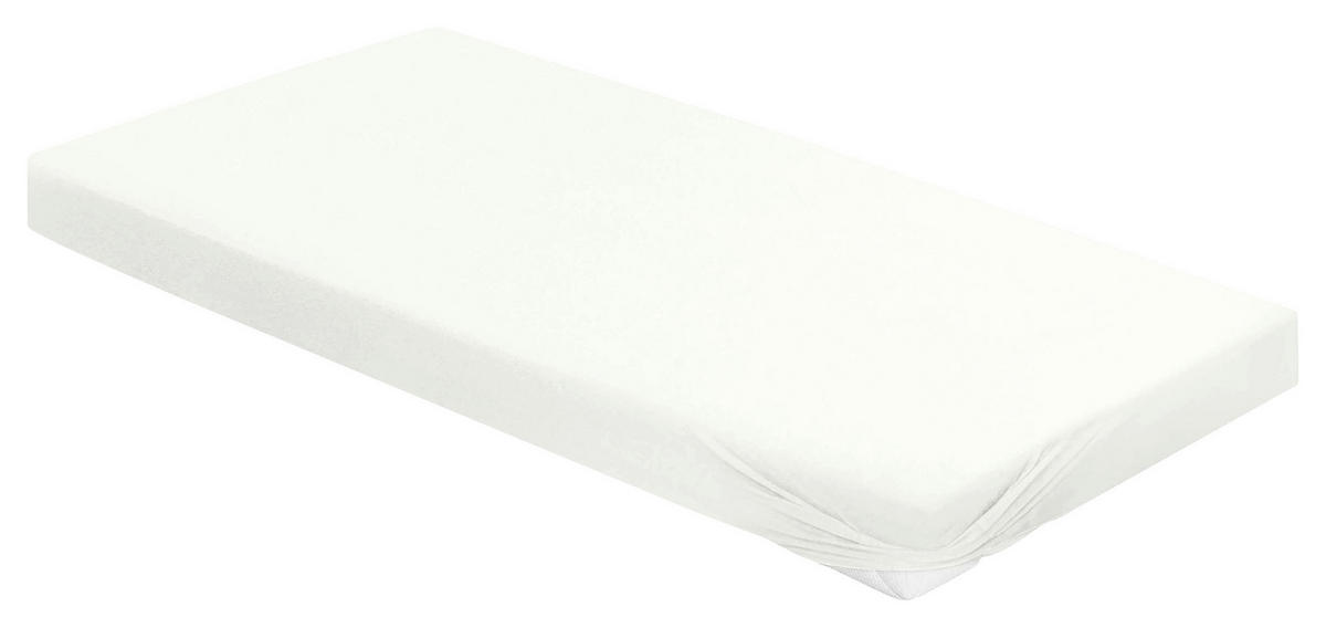 SPANNBETTTUCH Jersey  - Weiß, KONVENTIONELL, Textil (100/200cm) - Bierbaum