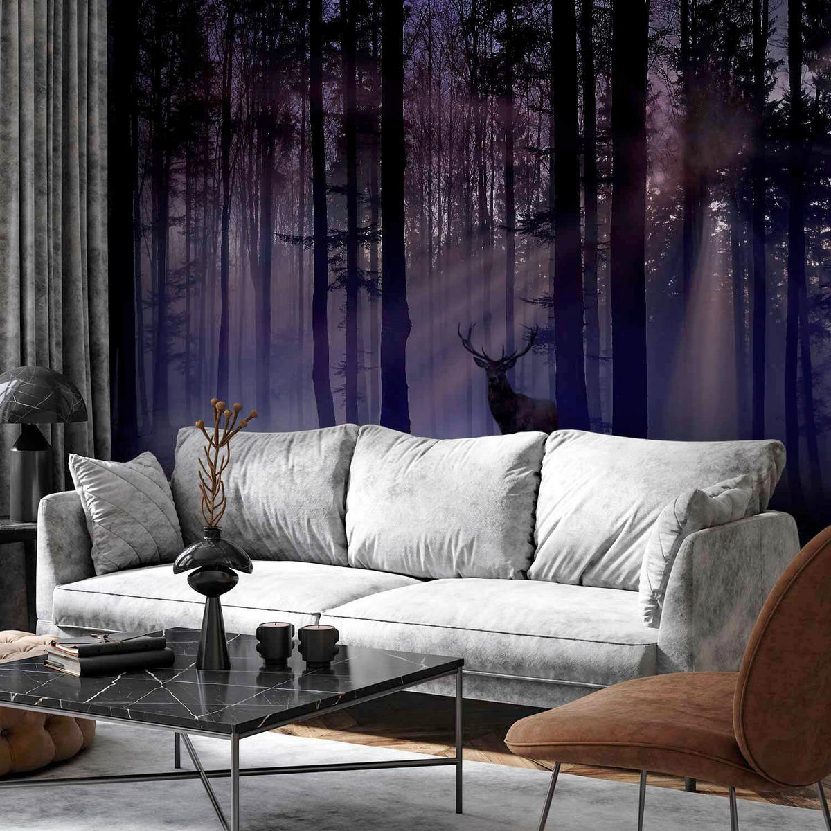 FOTOTAPET 150/105 cm  - lila/brun, Lifestyle, textil (150/105cm) - artgeist