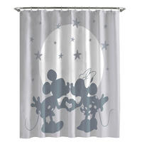 DUSCHVORHANG Disney Minnie and Mickey 183/178 cm  - Hellgrau, Basics, Textil (183/178cm) - Disney