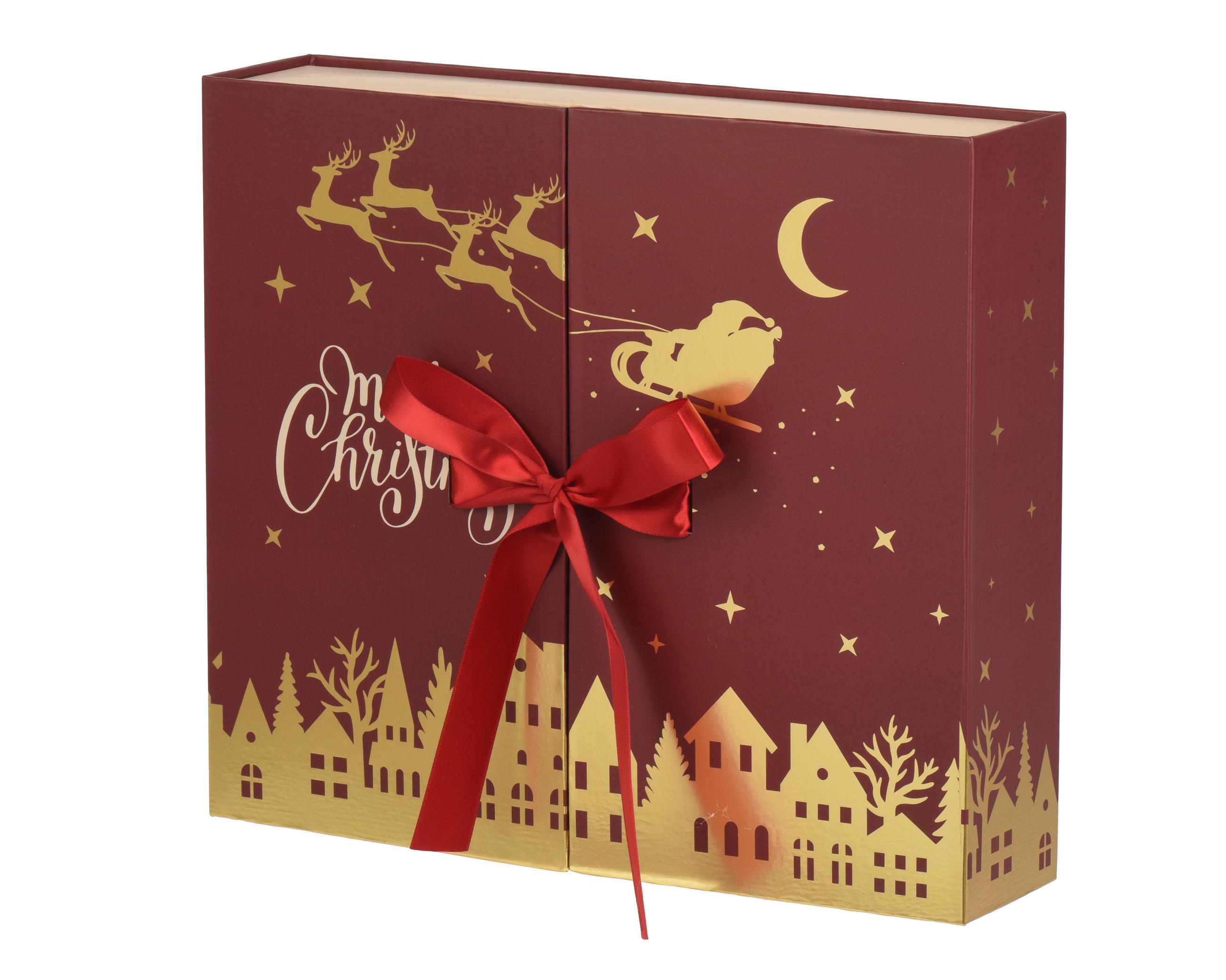 ADVENTSKALENDER  - Rot, Basics, Papier (33.4/8/29cm)