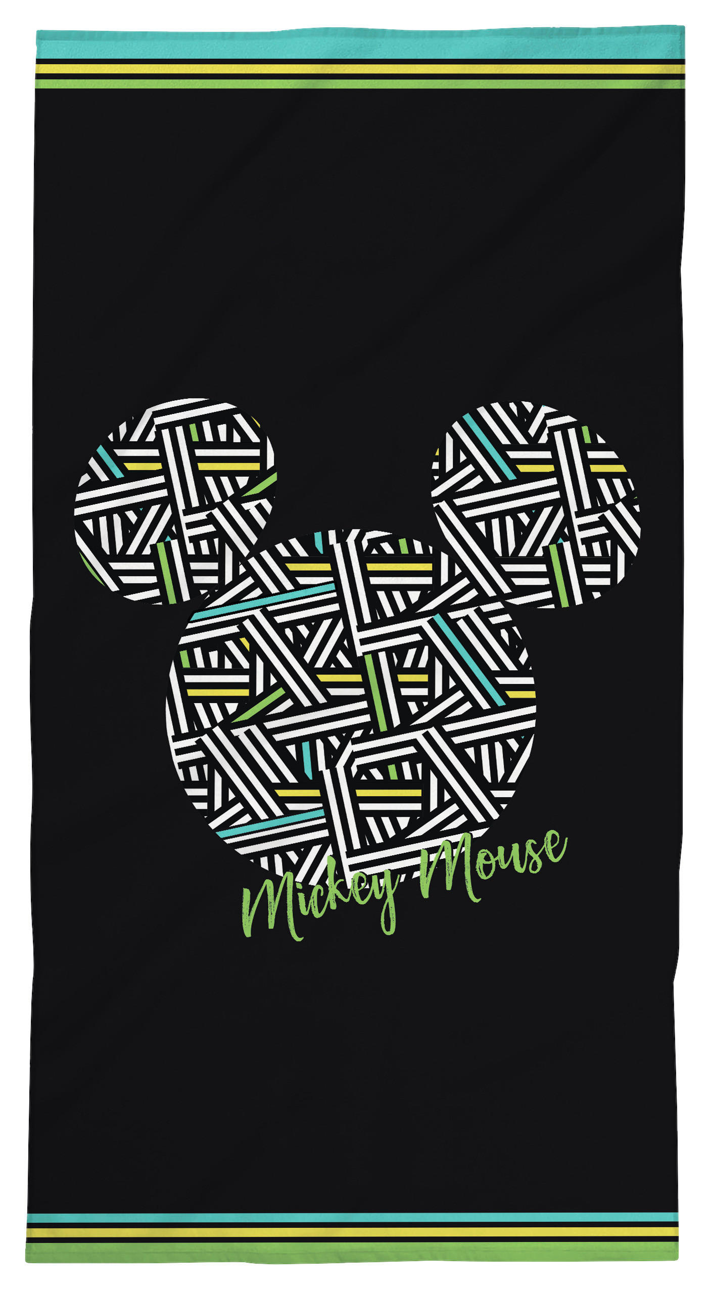 DUSCHTUCH MICKEY MOUSE MM2 70/140 cm  - Schwarz, Trend, Textil (70/140cm) - Disney