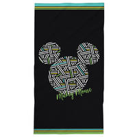 DUSCHTUCH MICKEY MOUSE MM2 70/140 cm  - Schwarz, Trend, Textil (70/140cm) - Disney