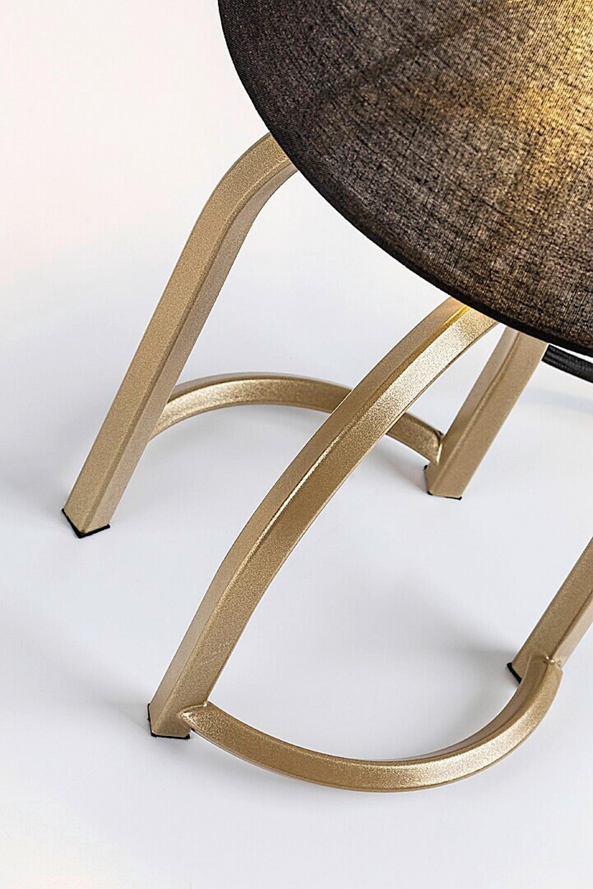 STONA LAMPA GISAYA  - zlatna/crna, Dizajnerski, metal/tekstil (18/35cm)