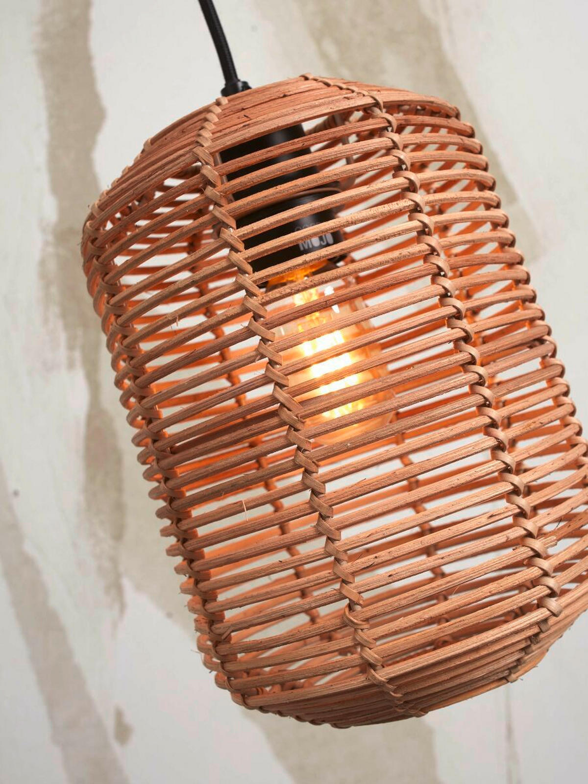 HÄNGELEUCHTE GOOD&MOJO 18/25/25 cm   - Naturfarben, Trend, Holz (18/25/25cm) - Good & Mojo