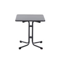 GARTENKLAPPTISCH Metall, Holzwerkstoff Anthrazit quadratisch  - Anthrazit, KONVENTIONELL, Holzwerkstoff/Metall (70/70/71cm) - Siena Garden