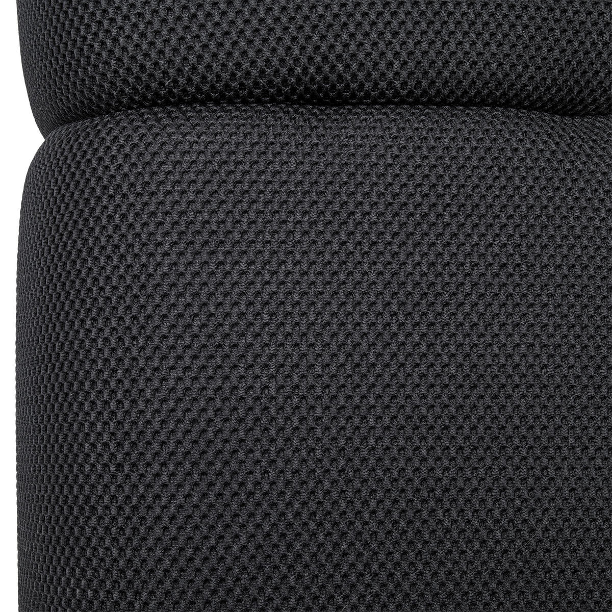 ECKSOFA in Struktur Schwarz  - Schwarz, Design, Kunststoff/Textil (233/313cm) - Emilio Belluti