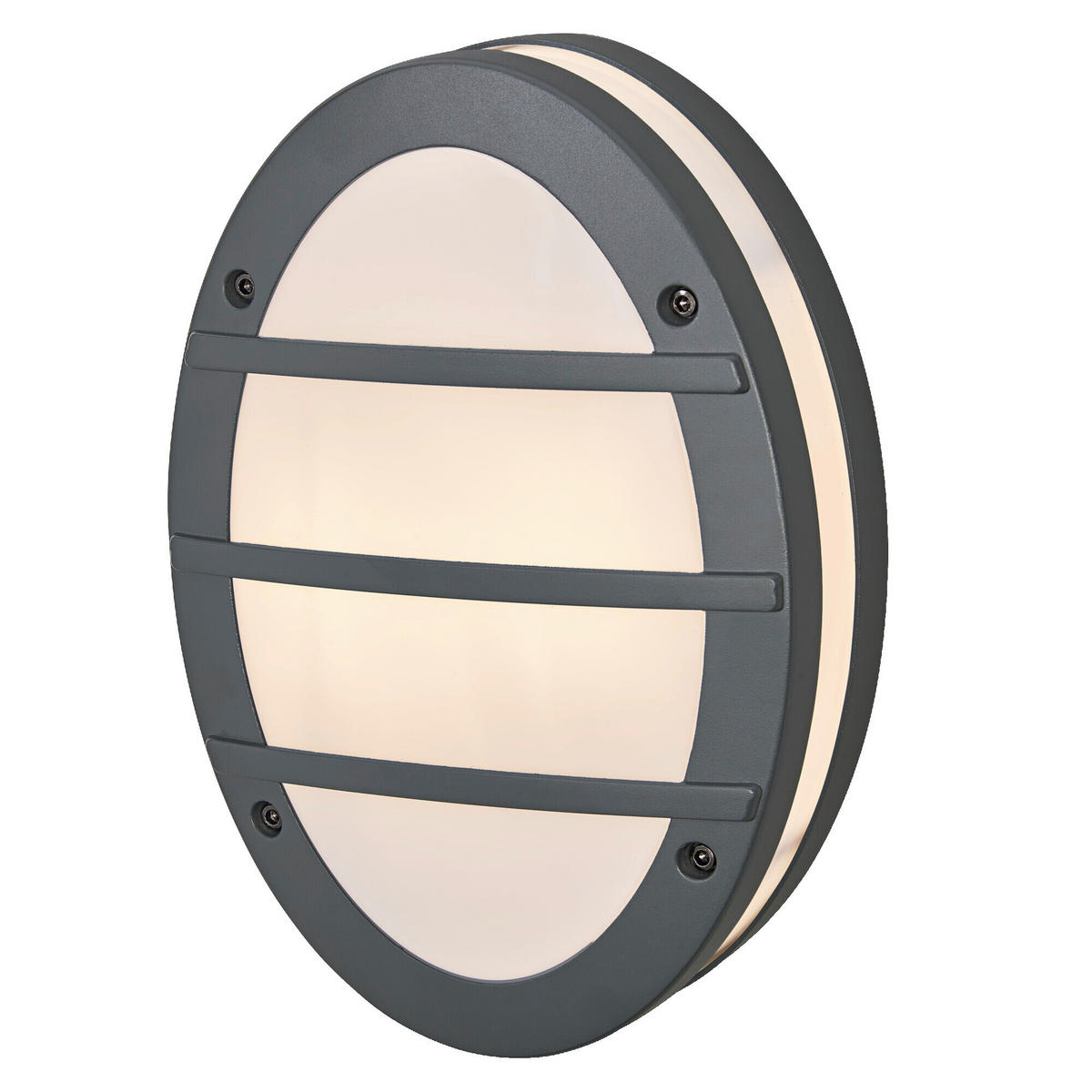 AUßENLEUCHTE 20/9,5/29 cm   - Dunkelgrau, Basics, Kunststoff/Metall (20/9,5/29cm) - Osram