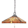 PENDELLEUCHTE 45,7/38,1 cm  - Dunkelbraun/Multicolor, KONVENTIONELL, Glas/Naturmaterialien (45,7/38,1cm) - Elstead Lighting