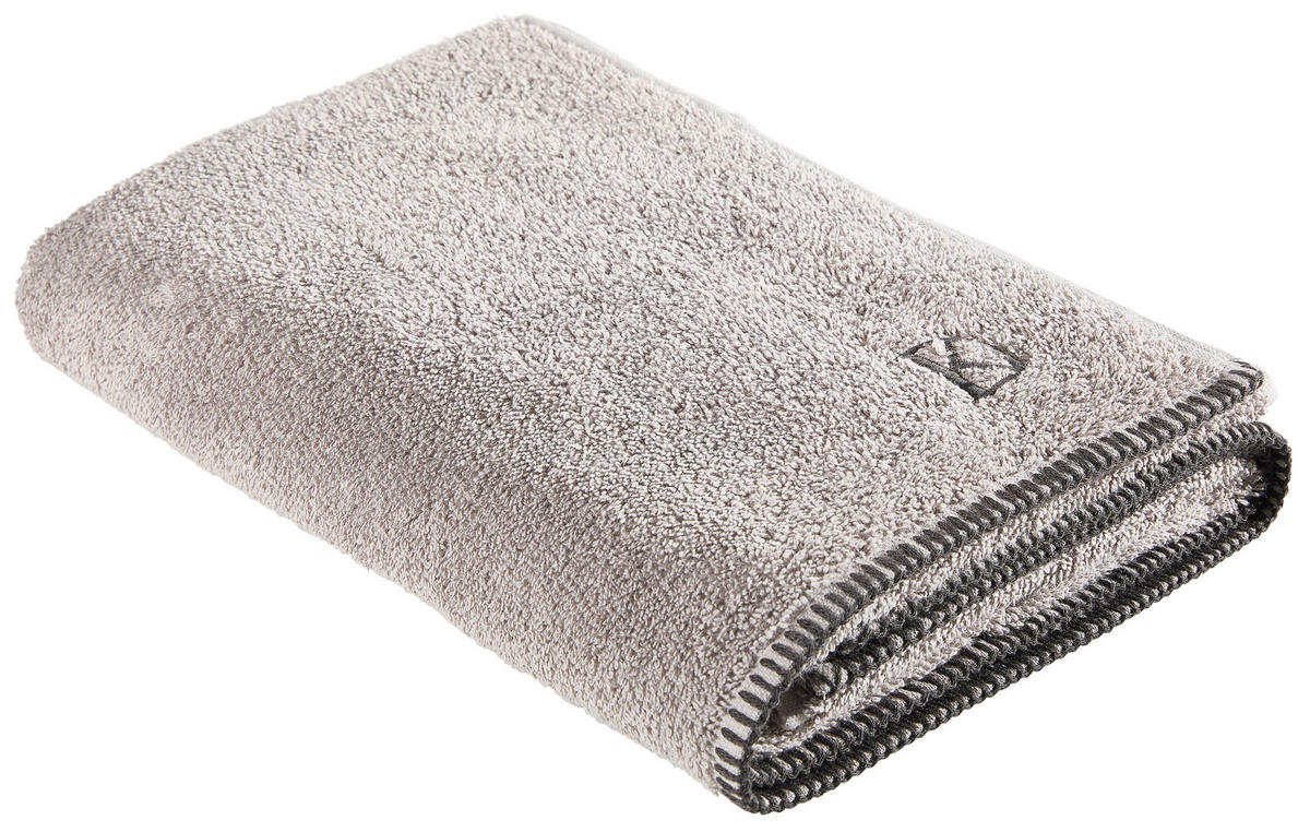 DUSCHTUCH BOLANO 70/140 cm  - Silberfarben, KONVENTIONELL, Textil (70/140cm) - Dieter Knoll