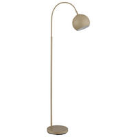 STEHLEUCHTE - Sandfarben/Schwarz, Basics, Kunststoff/Metall (46/25/150cm) - Globo