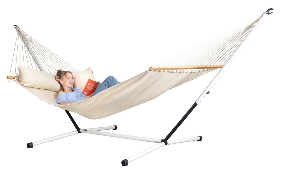 HÄNGEMATTENGESTELL f. kingsize  - KONVENTIONELL, Metall (355-400/145/120-140cm) - La Siesta