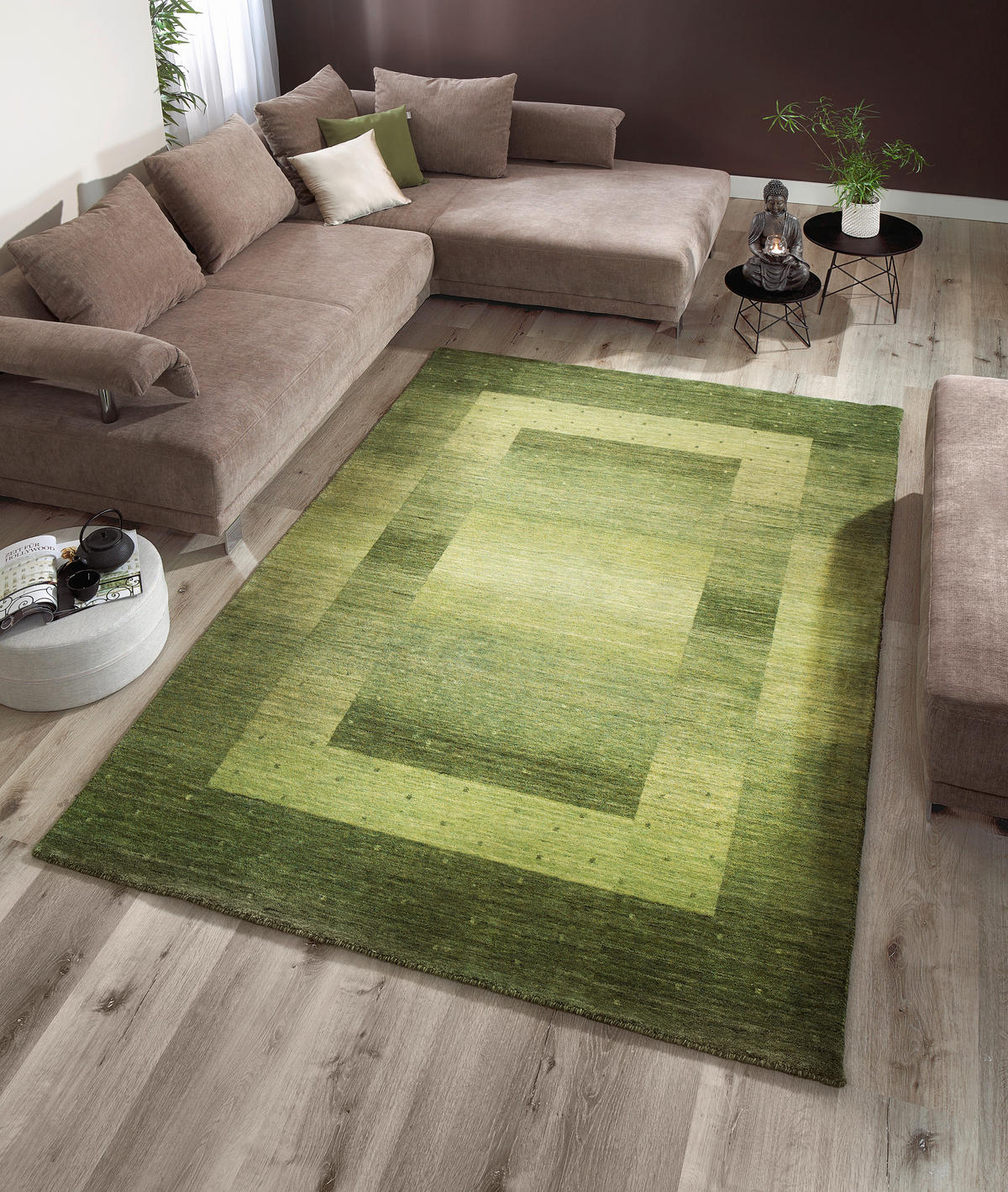 ORIENTALISK MATTA 90/160 cm Henry Green  - grön, Klassisk, textil (90/160cm) - Cazaris