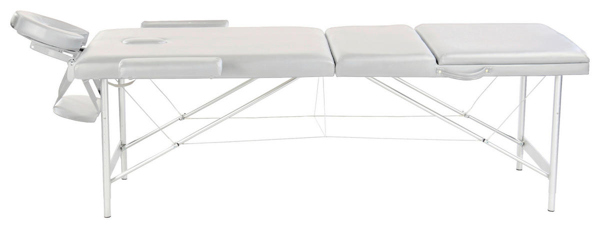MASSAGETISCH MT50  - Weiss, Konventionell, Kunststoff/Metall (186/68/82cm)