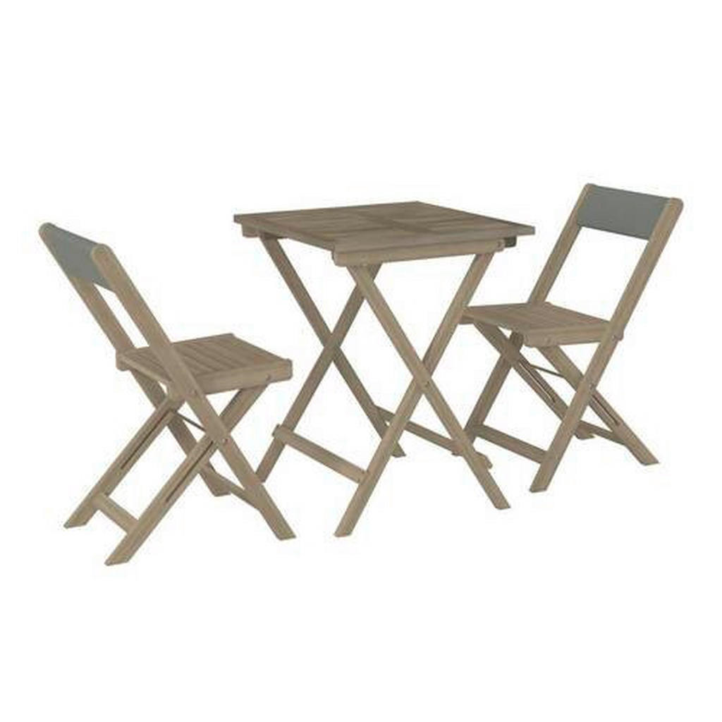 Balkonmöbel Set Meran Akazienholz mit Kissen