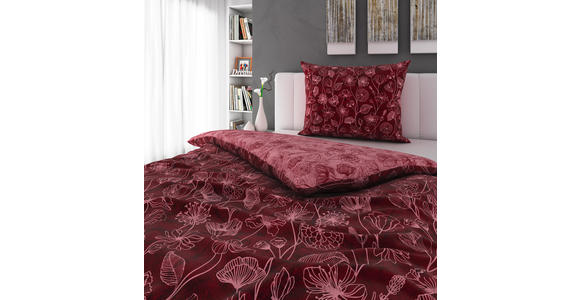 BETTWÄSCHE 140/200 cm - Bordeaux/Rosa, KONVENTIONELL, Textil (140/200cm) - Esposa