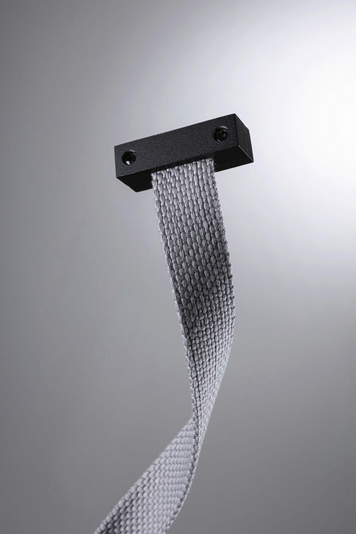SEILSYSTEM-MONTAGESET ULine 4,5/1,8/1,5 cm   - Schwarz, Basics, Metall (4,5/1,8/1,5cm) - Paulmann