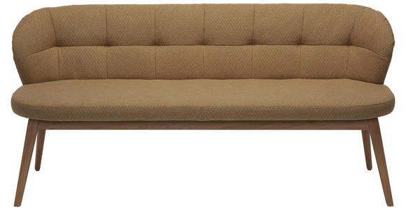 SITZBANK 55/84/57 cm in Beige, Eichefarben - Eichefarben/Beige, Natur, Leder/Holz (55/84/57cm) - Valnatura