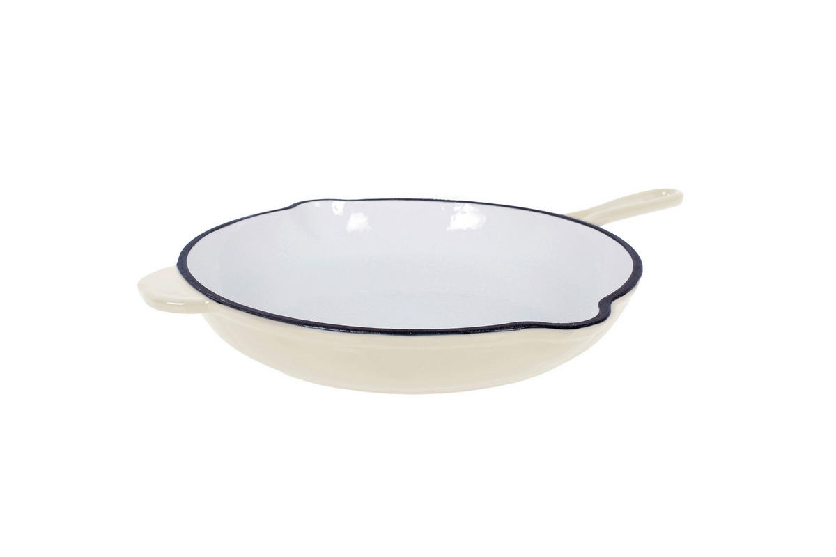 BRATPFANNE  - Creme, Basics, Metall (42,5/27/4,5cm) - Echtwerk