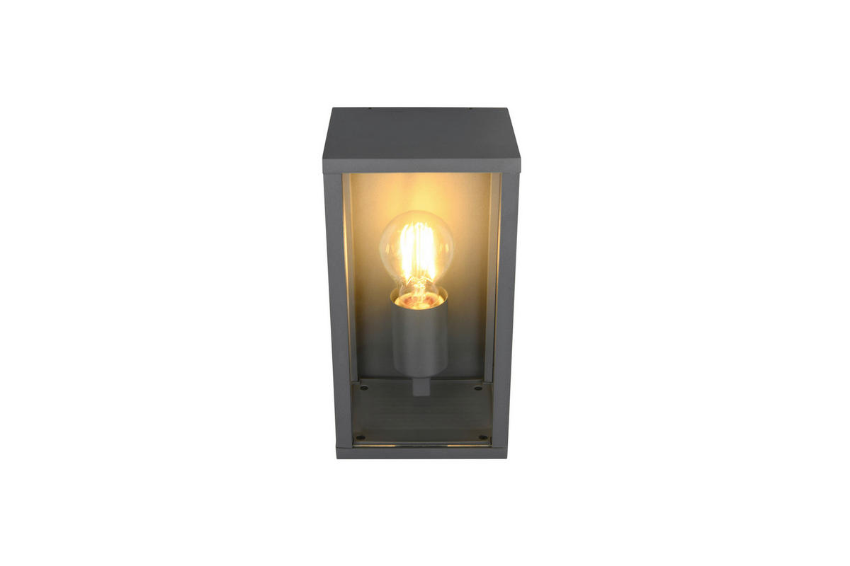VÄGGLAMPA FÖR UTOMHUS 14/29 cm   - antracit/transparent, Basics, metall/glas (14/29cm)