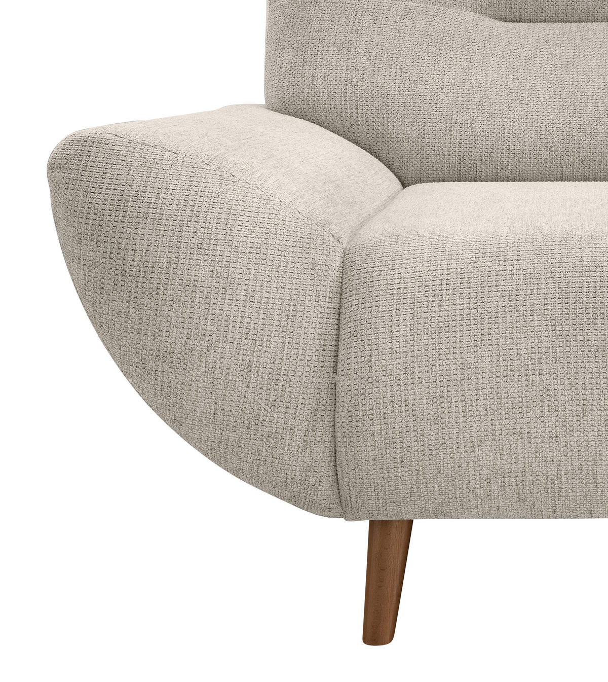 SESSEL in Chenille Beige  - Wildeiche/Beige, Modern, Holz/Textil (111/81/90cm) - MID.YOU
