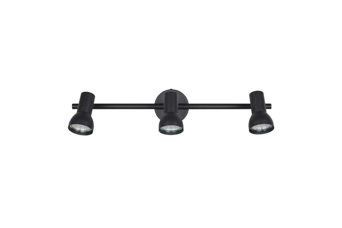BODOVÉ SVIETIDLO, 5,0 W/GU10, 45,5/15,5 cm  - čierna, Basics, kov (45,5/15,5cm)