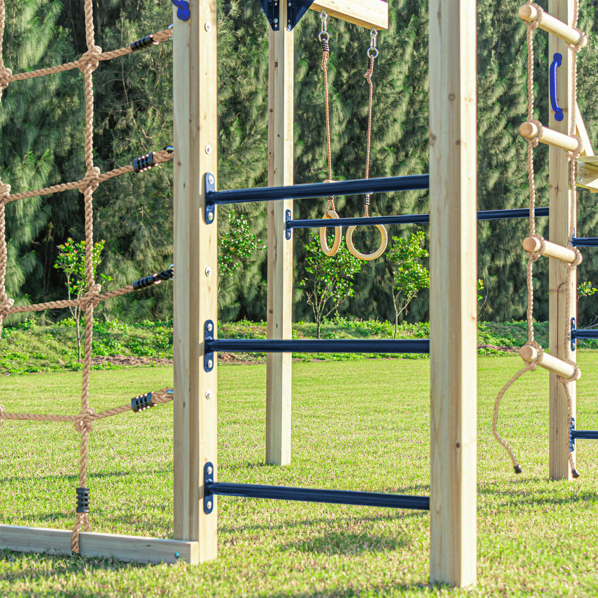 PROLÉZAČKA - limetková/modrá, Basics, dřevo/plast (522,5/196/205cm) - Ambia Garden