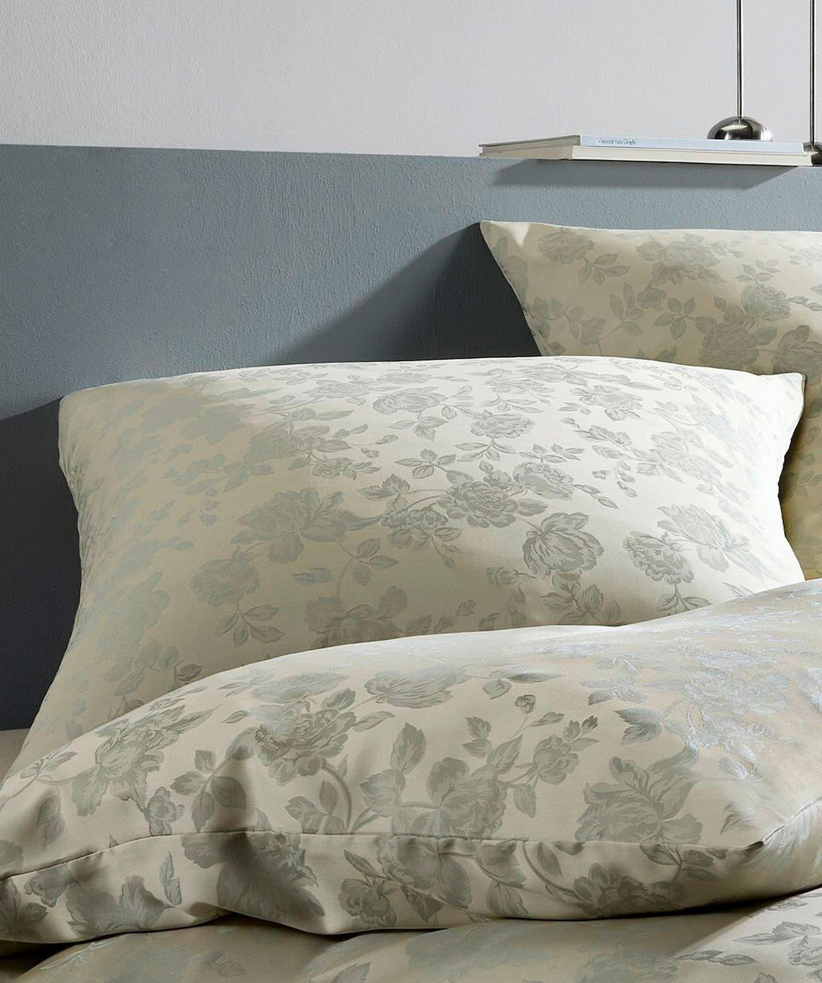 BETTWÄSCHESET Black Premium Tencel Damast Damast 240/240 cm  65 cm/100 cm  - Salbeigrün, Basics, Textil (240/240cm) - Fleuresse