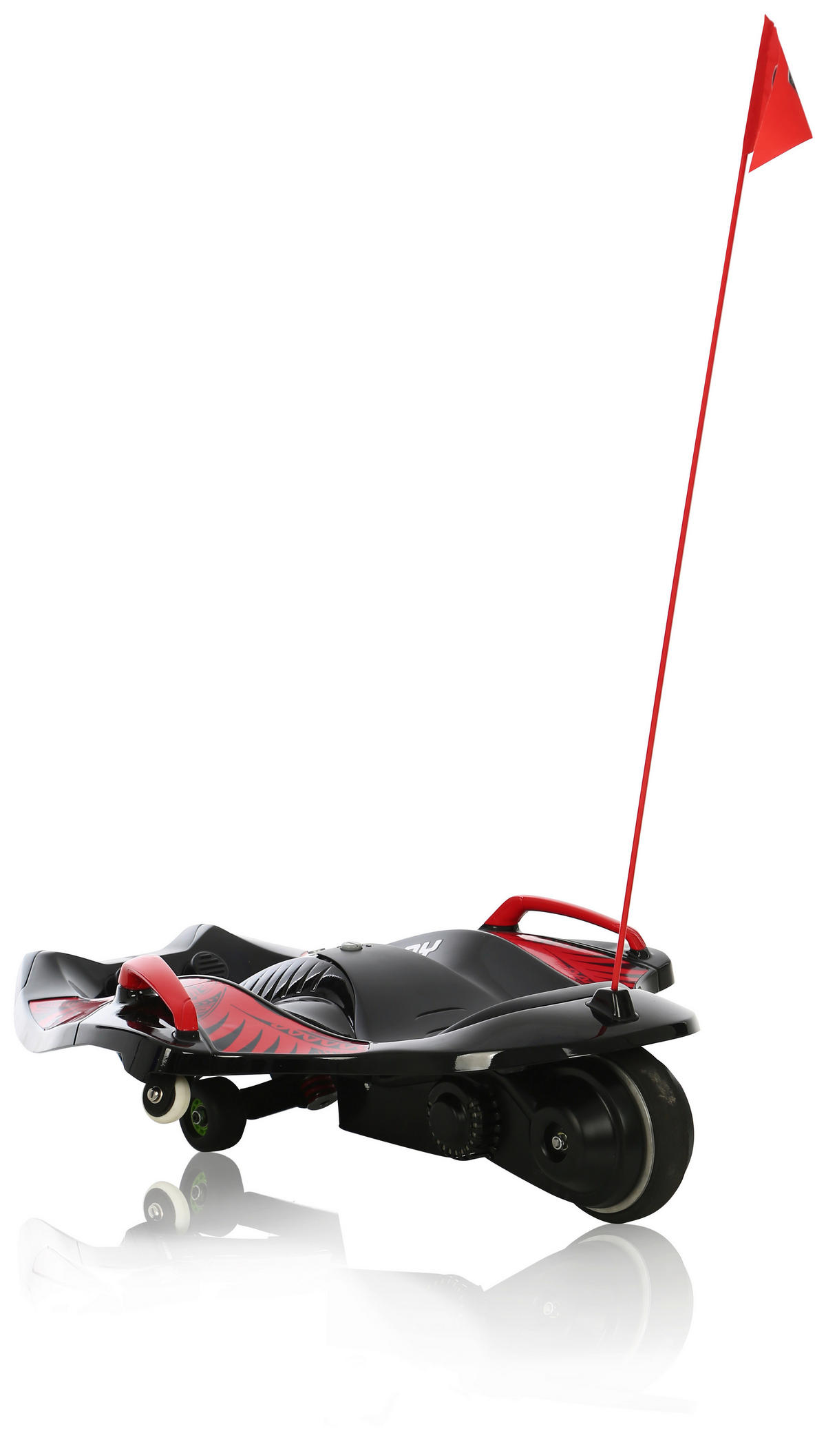 KINDERRODEL mit Akku - Rot/Schwarz, Design, Kunststoff/Metall (64/79/21,3cm)