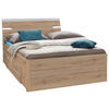 STAURAUMBETT inkl. Beleuchtung 140/200 cm  in Eiche San Remo  - Eiche San Remo, Design, Holzwerkstoff (140/200cm) - Ti'me