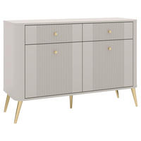 KOMMODE Avanti  in 115/87,5/39 cm  - Kaschmir/Goldfarben, Design, Holzwerkstoff/Metall (115/87,5/39cm) - Boxxx