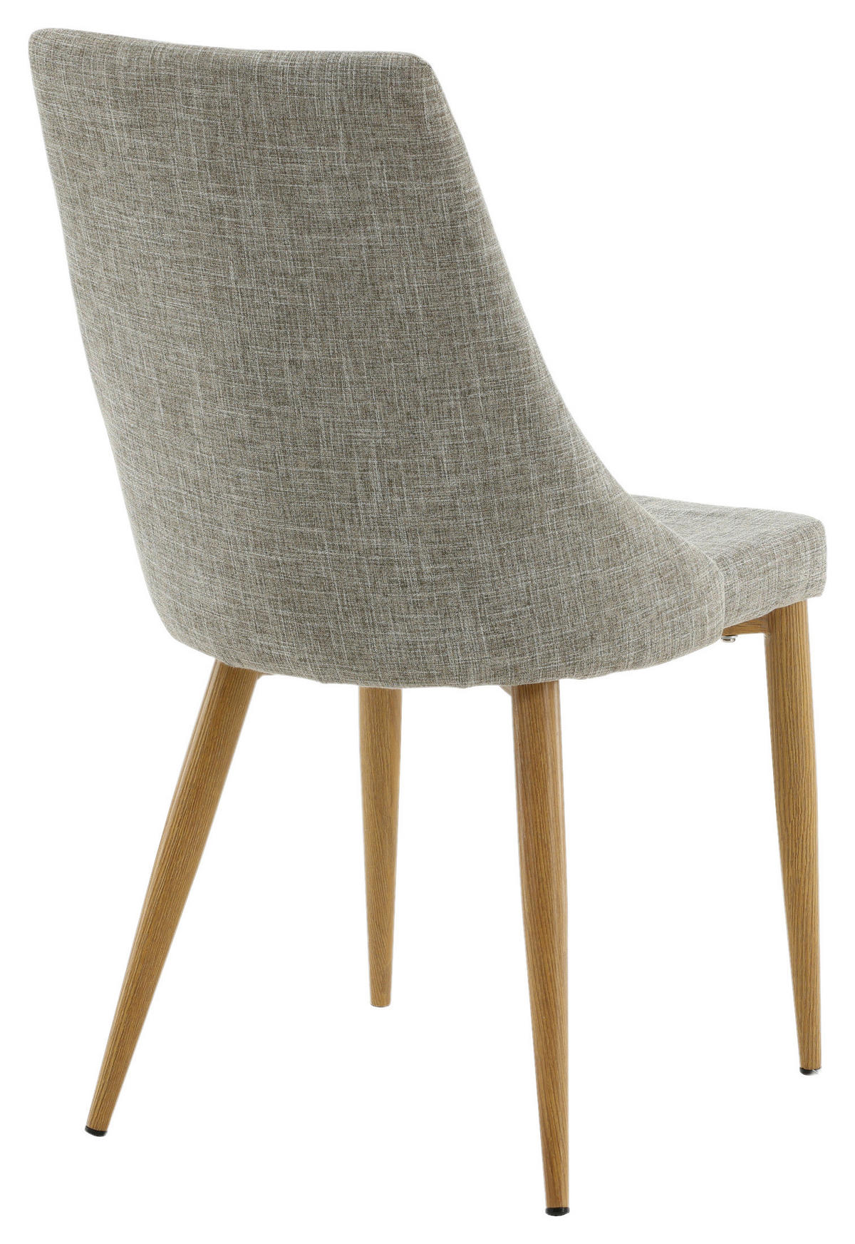STUHL-SET 2 Stück  in Stahl Textilgeflecht  - Beige/Hellgrau, Design, Textil/Metall (46.5/91/63cm) - Livetastic