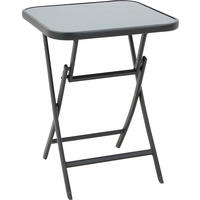 GARTENKLAPPTISCH 60/60/72 cm  - Anthrazit, Basics, Glas/Metall (60/60/72cm) - Xora