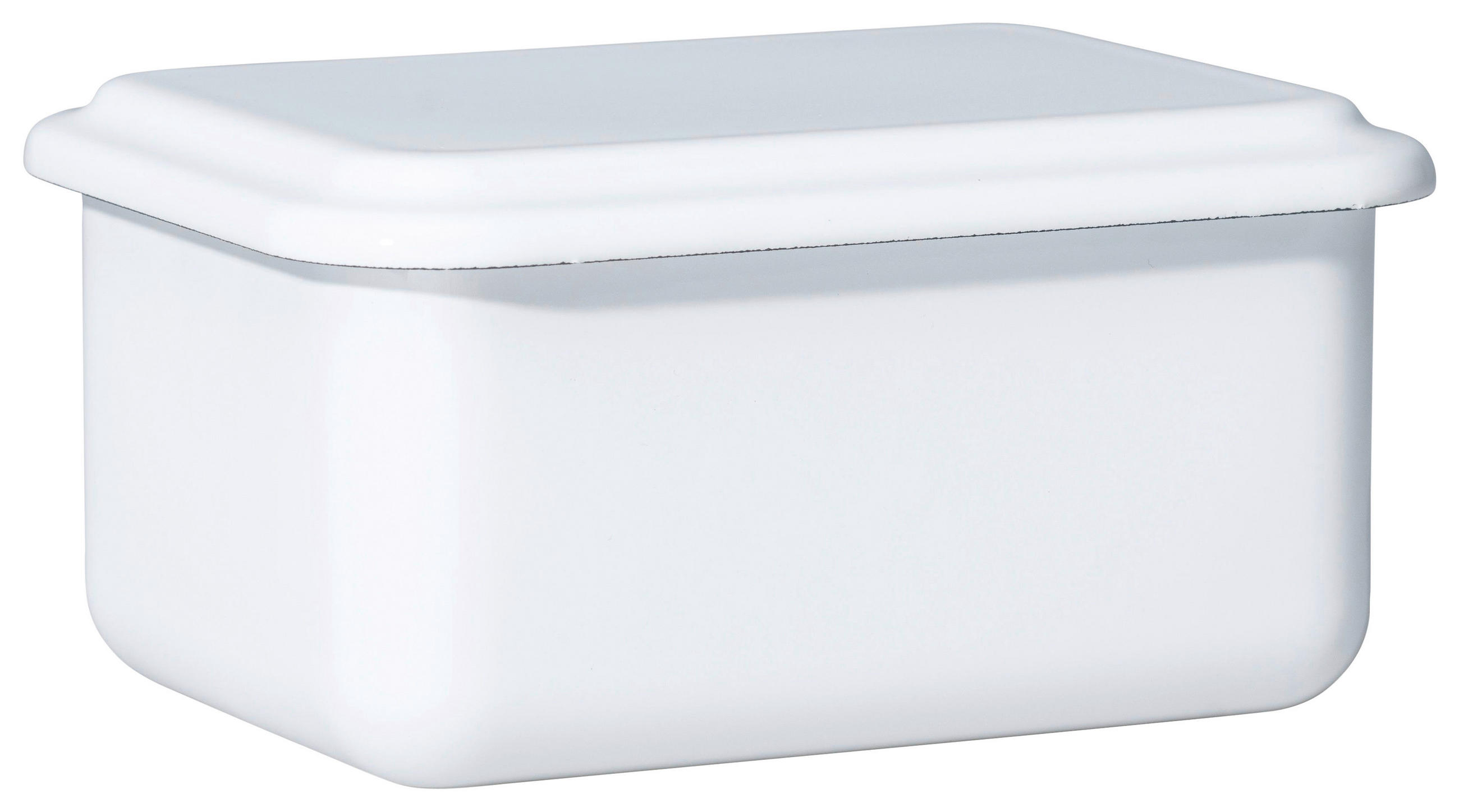 FRISCHHALTEDOSE 0,8 l  - Weiß, Basics, Metall (15,70/11,70/7,70cm) - Riess