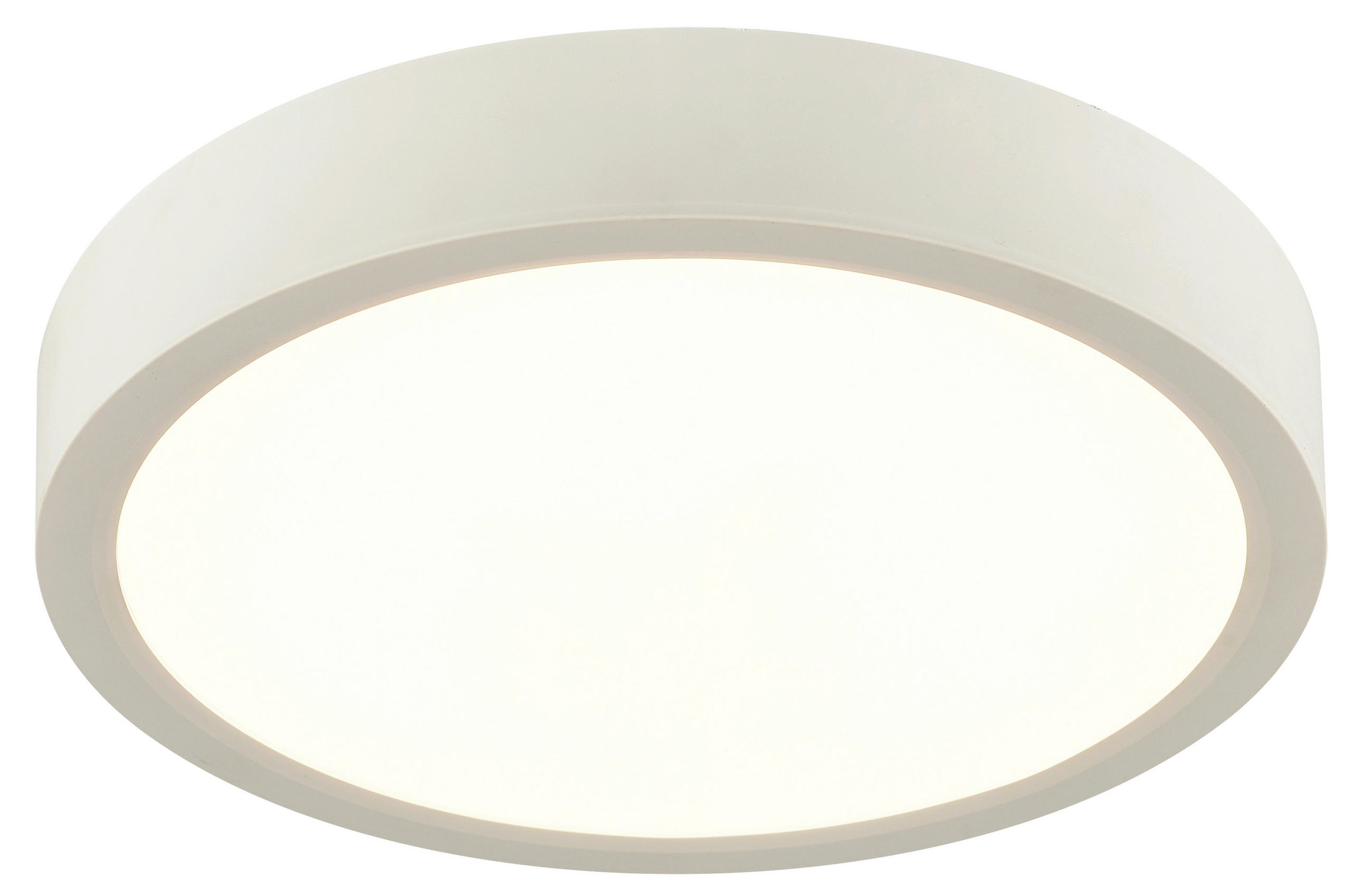 STROPNÍ LED SVÍTIDLO, 22,5/3,6 cm  - bílá, Konvenční, plast (22,5/3,6cm) - Boxxx