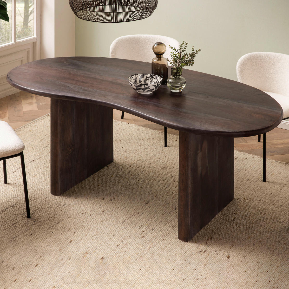 ESSTISCH in Holz 180/90/75 cm  - Dunkelbraun, Design, Holz (180/90/75cm) - MID.YOU