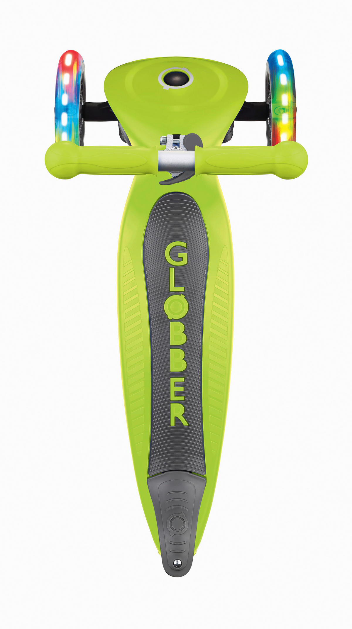 Kinder-Dreiradscooter Globber PRIMO FOLDABLE LIGHTS  - Grün, LIFESTYLE, Kunststoff/Metall (56/28/77,5cm) - GLOBBER