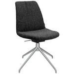 STUHL  in Aluminium Flachgewebe Metall, Textil  - Anthrazit/Alufarben, Design, Textil/Metall (46/81,5-84,5/55cm) - Johann Jakob