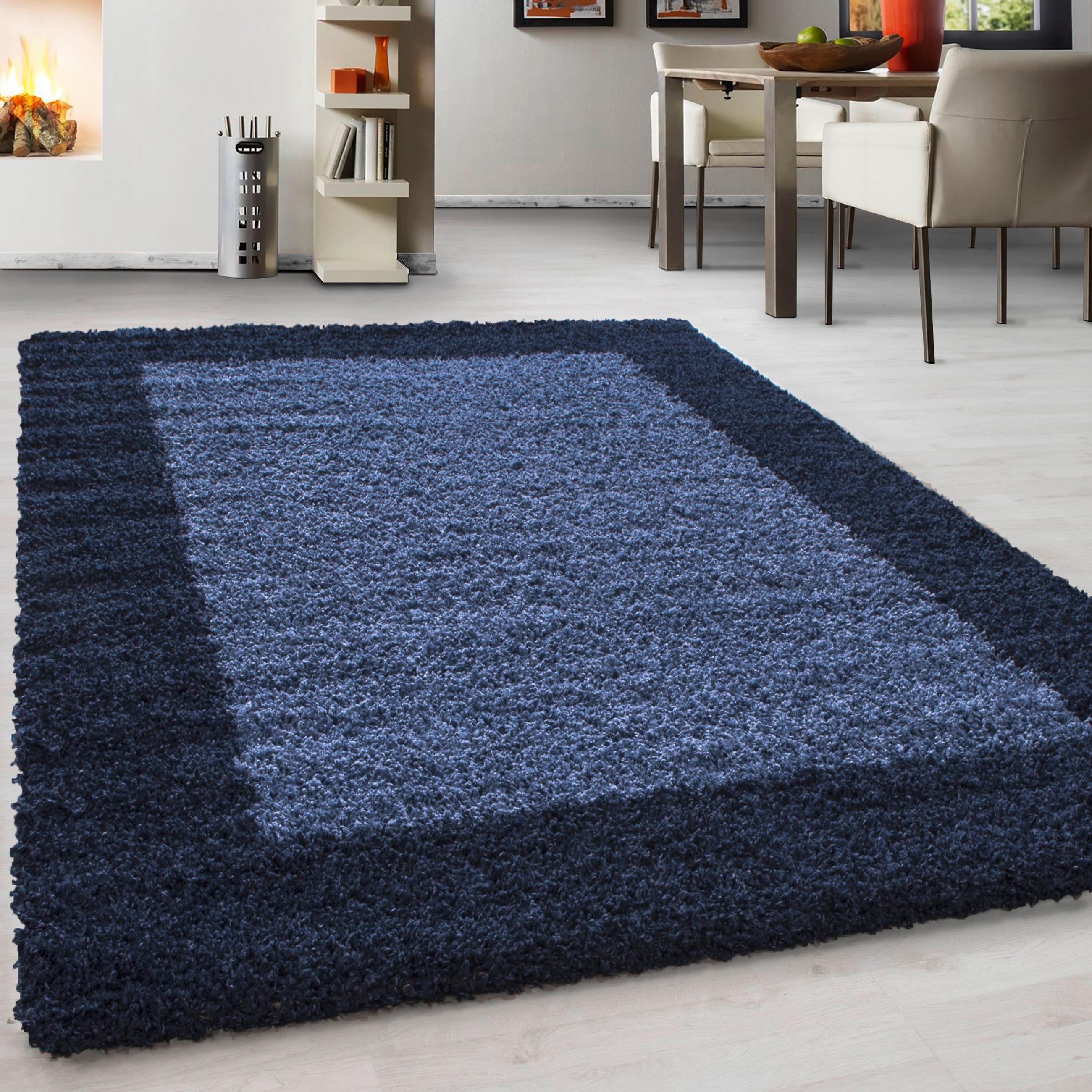 HOCHFLORTEPPICH 240/340 cm Life 1503 Blau, Dunkelblau  - Blau/Dunkelblau, KONVENTIONELL, Textil (240/340cm) - Novel
