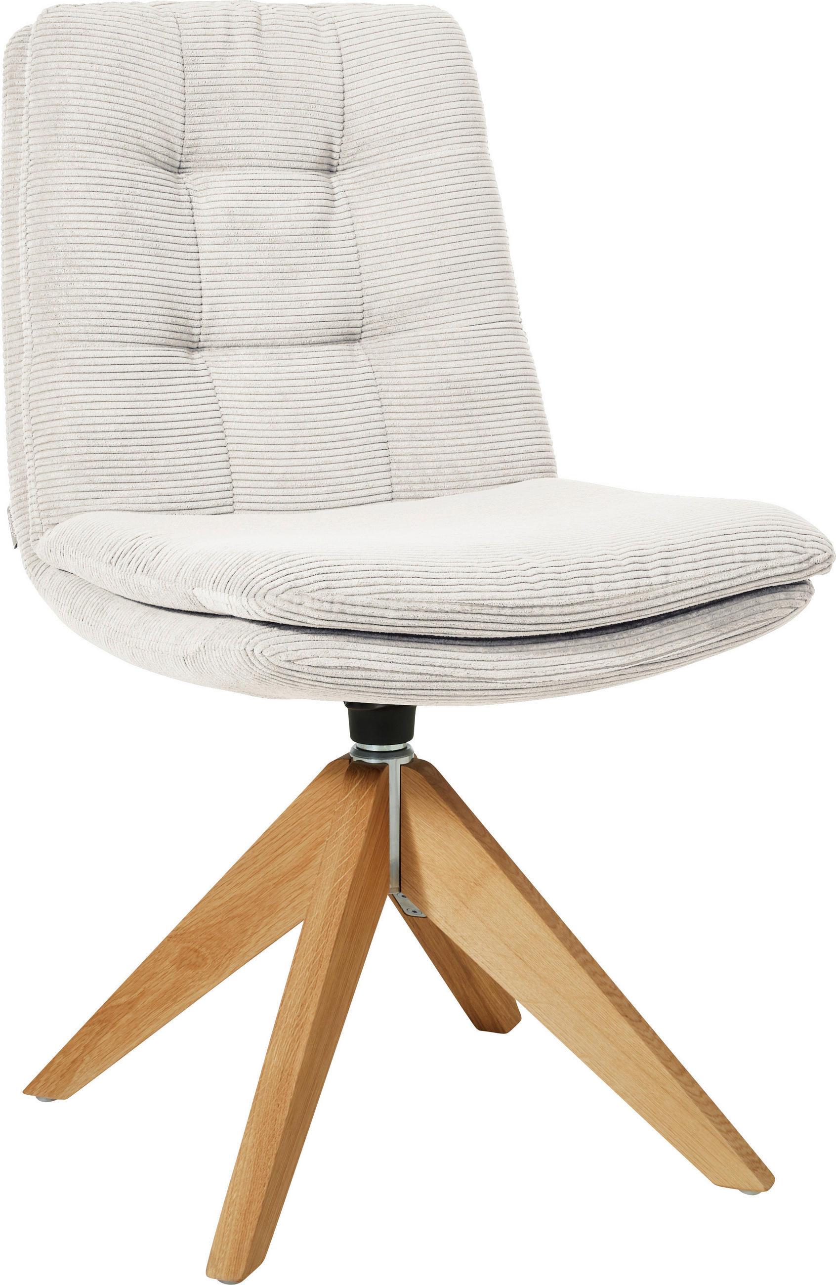 STUHL - Eichefarben/Weiß, Design, Holz/Textil (50/90/69cm) - Johann Jakob
