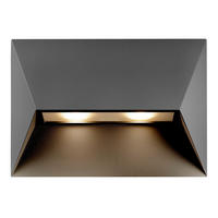 AUSSENWANDLEUCHTE Pontio 19/9/27 cm  - Schwarz, Design, Metall (19/9/27cm) - Nordlux