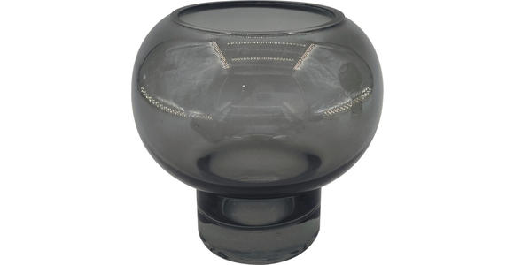 VASE 11 cm  - Dunkelgrau, Design, Glas (12/11cm) - Ambia Home