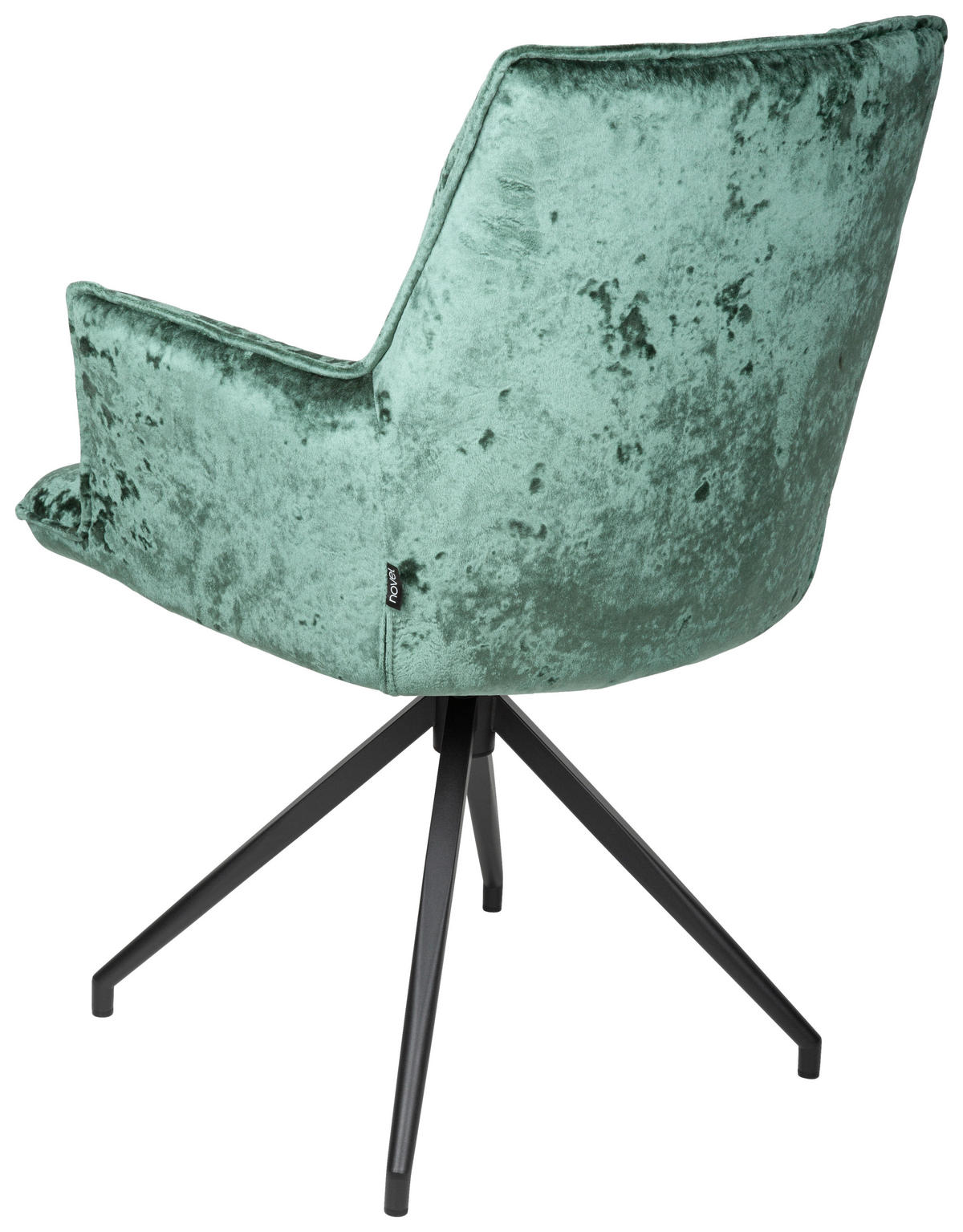 KAROSSZÉK fekete, olajkék  - olajkék/fekete, Design, textil/fém (59/89,5/63cm) - Novel