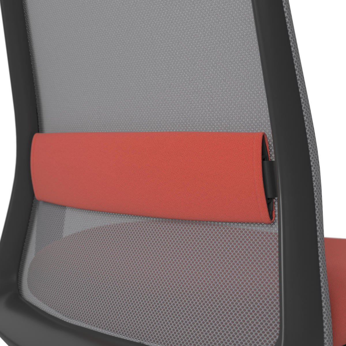 DREHSTUHL Grau, Orange, Schwarz  - Schwarz/Orange, MODERN, Kunststoff/Textil (70/103-115/70cm)