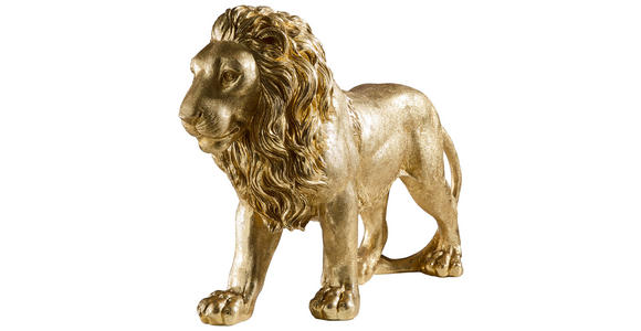 DEKOLÖWE - Goldfarben, LIFESTYLE, Kunststoff (47/15/32cm) - Ambia Home