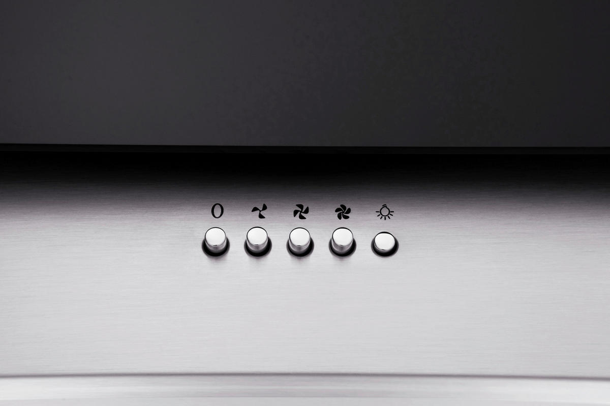 FLÄKTKÅPA CH2060SBM  - stålfärgad/svart, Trend, metall/glas (60/74,3-102,3/31,3cm) - Respekta