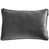 KISSENHÜLLE Zenato Samt Uni 40/60 cm  - Dunkelgrau, Basics, Textil (40/60cm) - Ambiente