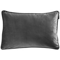 KISSENHÜLLE Zenato Samt Uni 40/60 cm  - Dunkelgrau, Basics, Textil (40/60cm) - Ambiente