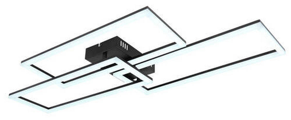 STROPNA LED-SVETILKA   //2700-6000 K/230 V/ - črna/opal, Design (90/40/8cm) - Globo