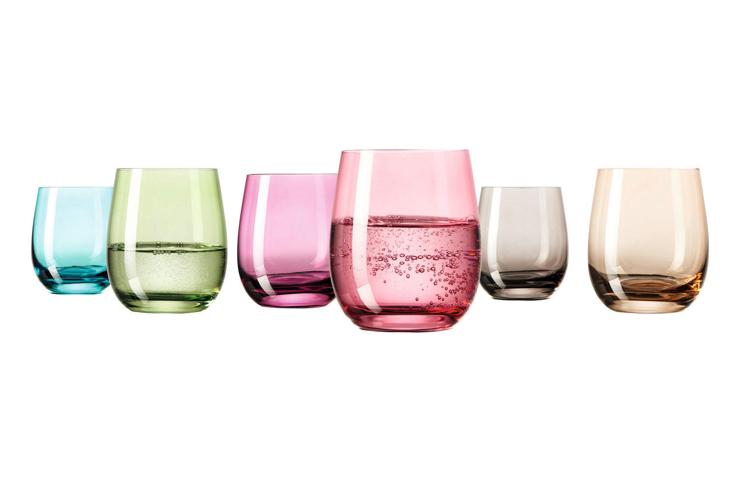 TRINKGLÄSERSET Sora  6-teilig  - Multicolor, Basics, Glas (26,7/10,3/17,8cm) - Leonardo