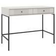 SCHMINKTISCH Kaschmir - Kaschmir/Schwarz, Design, Holzwerkstoff/Metall (104,2/50/79cm) - Xora
